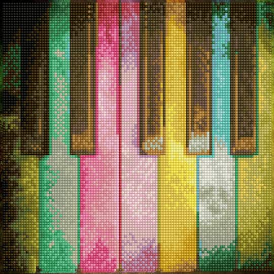 Diamond Dotz® Intermediate Piano Rainbow with Frame Diamond Painting Kit